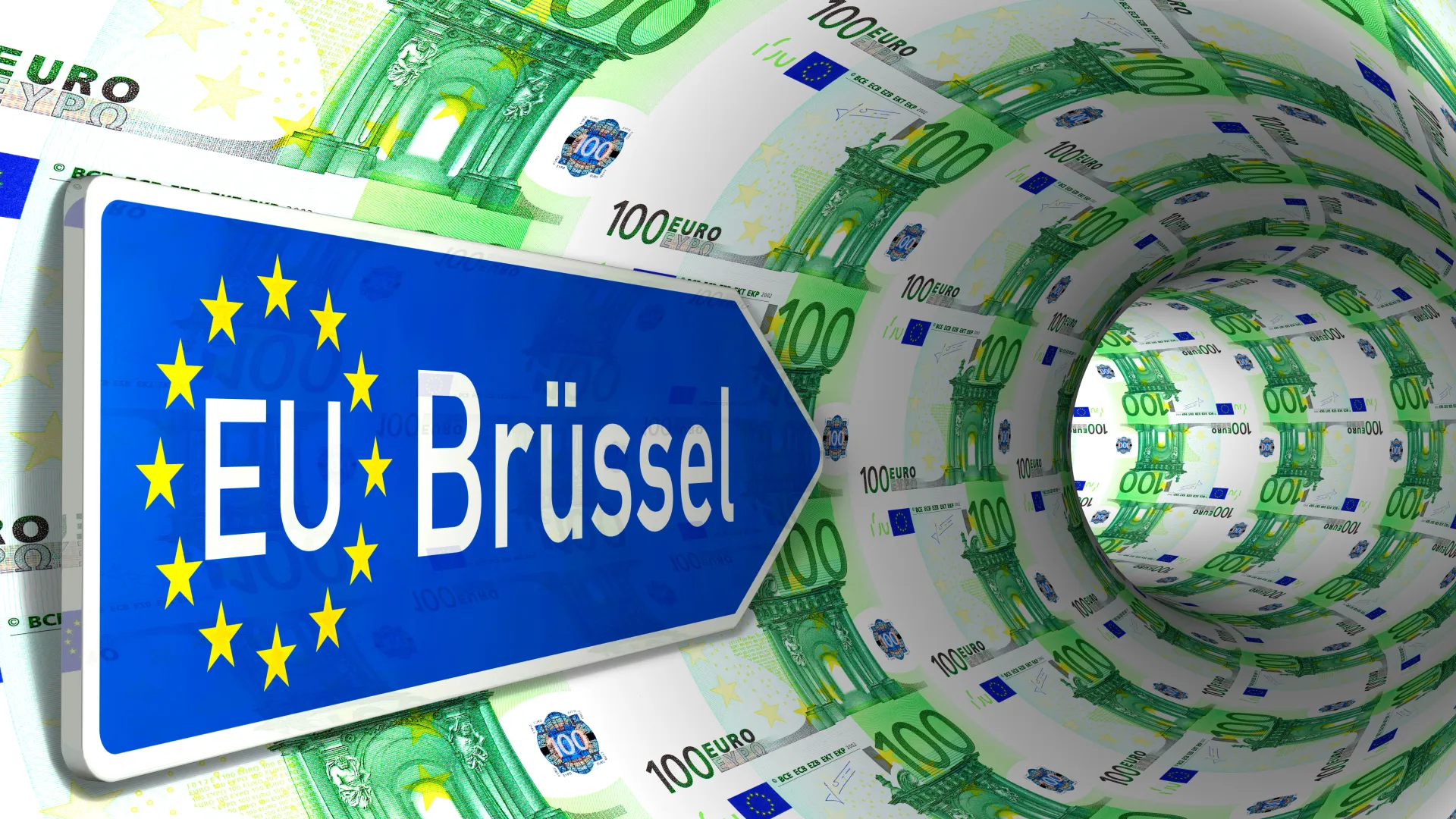 Geldflüsse Richtung Brüssel - und zurück